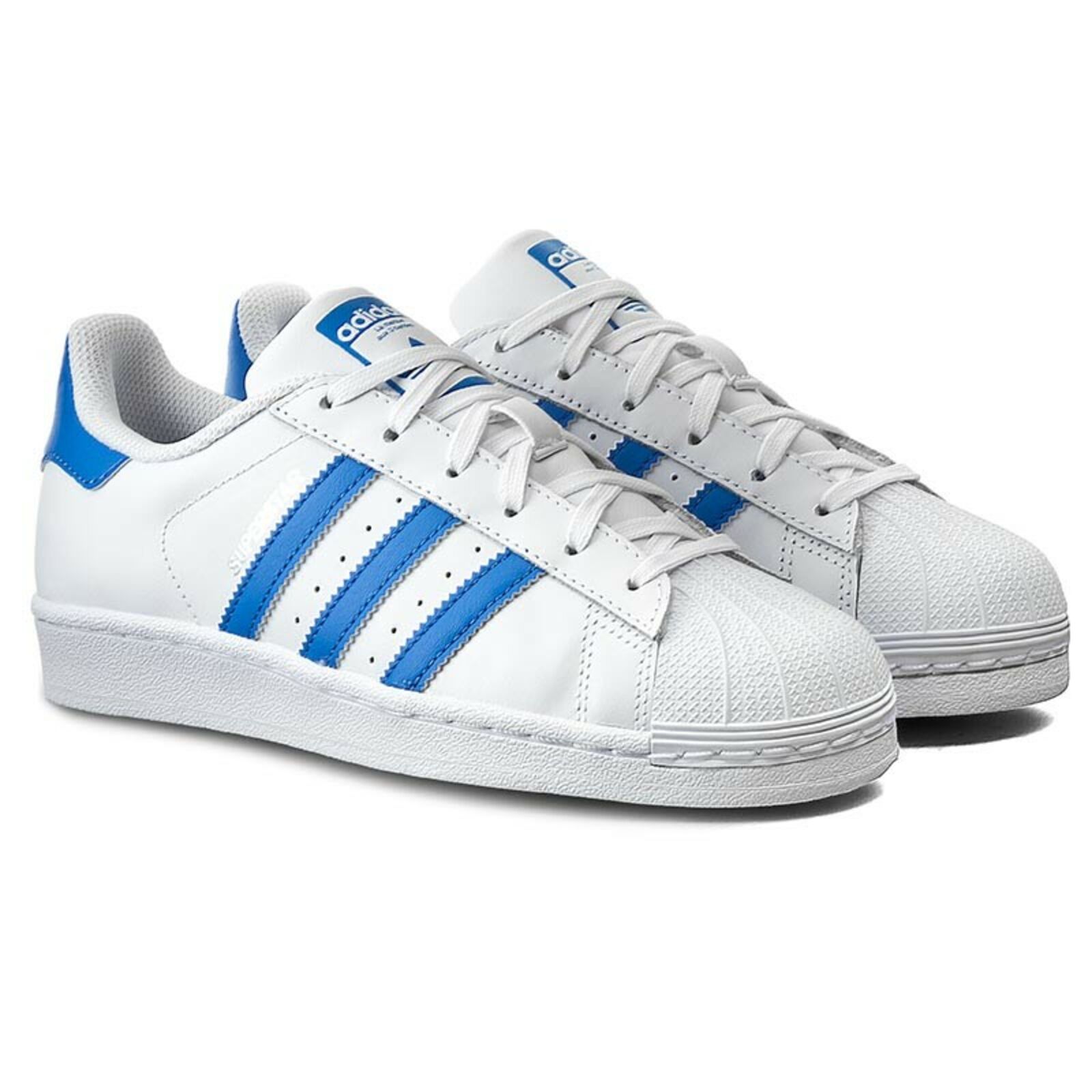 gradualmente Primitivo medio Adidas Originals Superstar női utcai cipő / fehér kék, s75929, szép kártya,  | CipőPakk.hu Nike, Jordan, Adidas és egyéb márkák