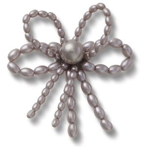 Crocs Egy&eacute;b Grey Pearl Beaded Bow