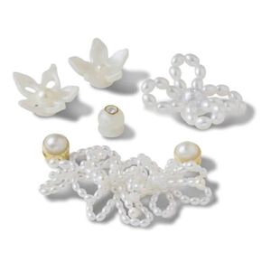 Crocs Egy&eacute;b White Pearl Beaded 5 Pack