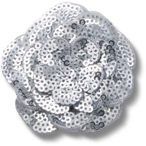 Crocs Egy&eacute;b Silver Sequin Flower