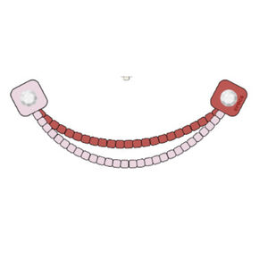 Crocs Egy&eacute;b Pink and Red Beaded Chain
