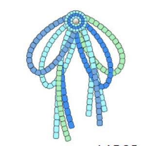 Crocs Egy&eacute;b Blue and Green Beaded Bow