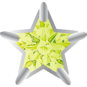 Crocs Egy&eacute;b Silver and Green SMT Gem Star