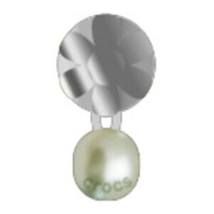 Crocs Egy&eacute;b Silver Flower Pearl Dangle