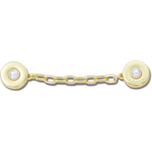 Crocs Egy&eacute;b Gold Chain with Pearl Rivets