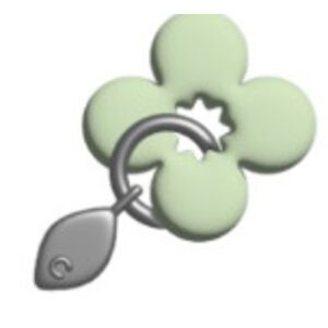 Crocs Egy&eacute;b Green Meta Flower Dangle