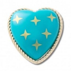 Crocs Egy&eacute;b Turquoise and Gold Heart
