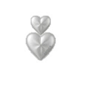 Crocs Egy&eacute;b Silver Double Heart