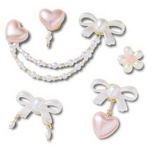 Crocs Egy&eacute;b Bow and Pink Heart 5 Pack