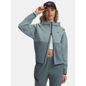 Under Armour Pulóver zip Nõi pulóver Under Armour Unstoppable Fleece FZ-GRN