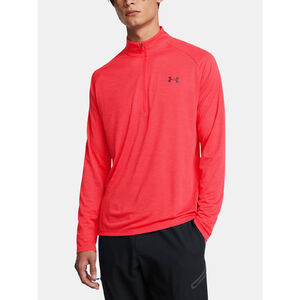 Under Armour Hósszú ujjú póló Férfi Under Armour UA Tech Textured 1/2 Zip-RED póló