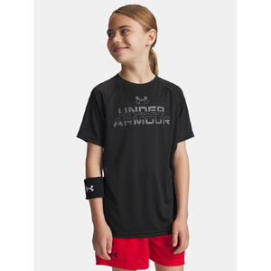 Under Armour Póló Fiú póló Under Armour UA Tech Split Wordmark SS-BLK