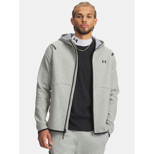 Under Armour Pul&oacute;ver zip P&aacute;nsk&aacute; mikina Under Armour UA Unstoppable Flc FZ HD EU-GRY