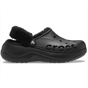 Crocs  Baya Platform Fuzz Strap Lined Clog