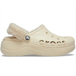 Crocs  Baya Platform Fuzz Strap Lined Clog