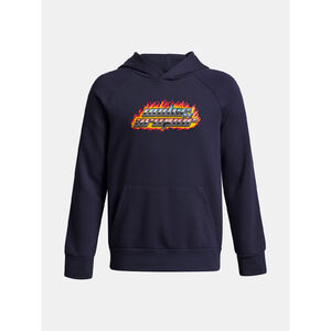 Under Armour Pulóver Fiú pulóver Under Armour UA Rival Flc Flamin Wdmrk HD-BLU