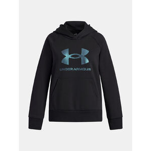 Under Armour Pulóver Lány pulóver Under Armour UA Rival Flc Shimmer Hdy-BLK