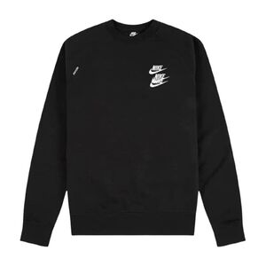 Nike NSW World Tour Fekete Férfi Pulóver