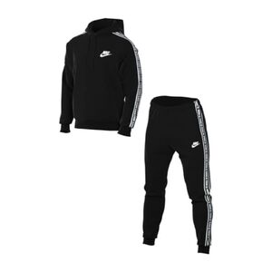 Nike Club Fleece Graphic melegítő pamut szett fekete