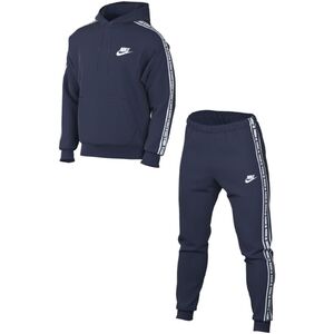 Nike Club Fleece Graphic melegítő pamut szett sötétkék