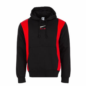 Nike NSW Air Hoodie férfi pulover piros fekete