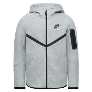 Nike Tech Fleece kapucnis melegítő felső gyerek méret szürke